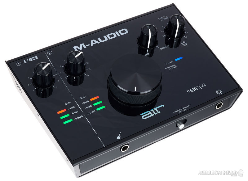 M-Audio AIR 192x6 USB C MIDI Audio Interface for Recording, Podcasting,  Streaming, Studio Quality Sound, 2 XLR in and Music Production Software